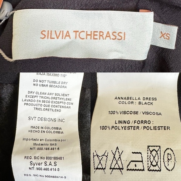 NWT Silvia Tcherassi Annabella Guipure Lace Dress in Black - Picture 11 of 16